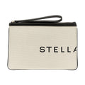 Stella McCartney Beige Cotton Clutch Bag