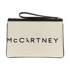 Stella McCartney Beige Cotton Clutch Bag
