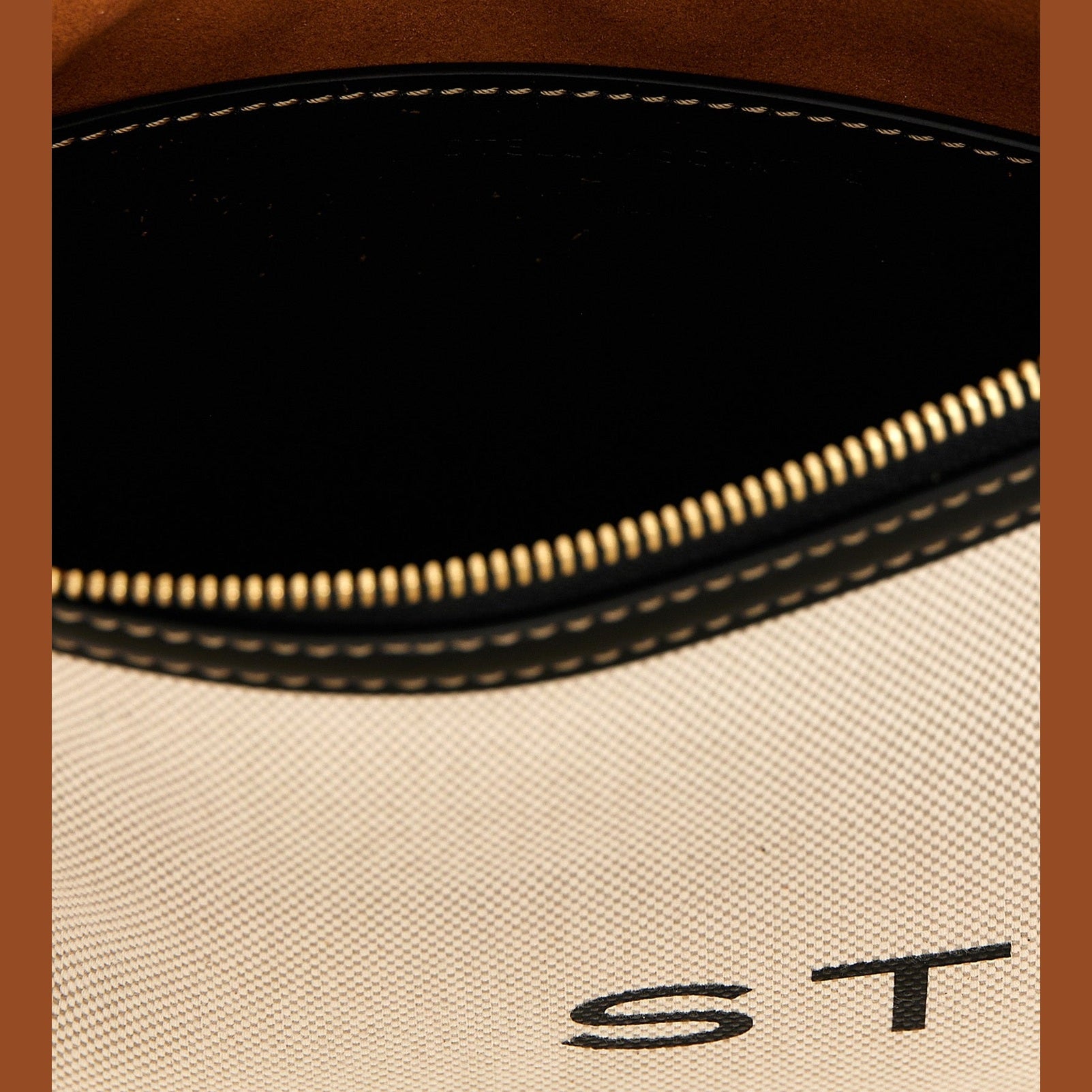 Stella McCartney Beige Cotton Clutch Bag