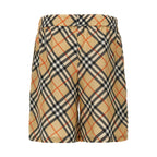Burberry Beige Satin Bermuda Shorts