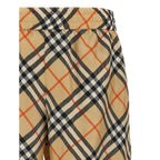 Burberry Beige Satin Bermuda Shorts