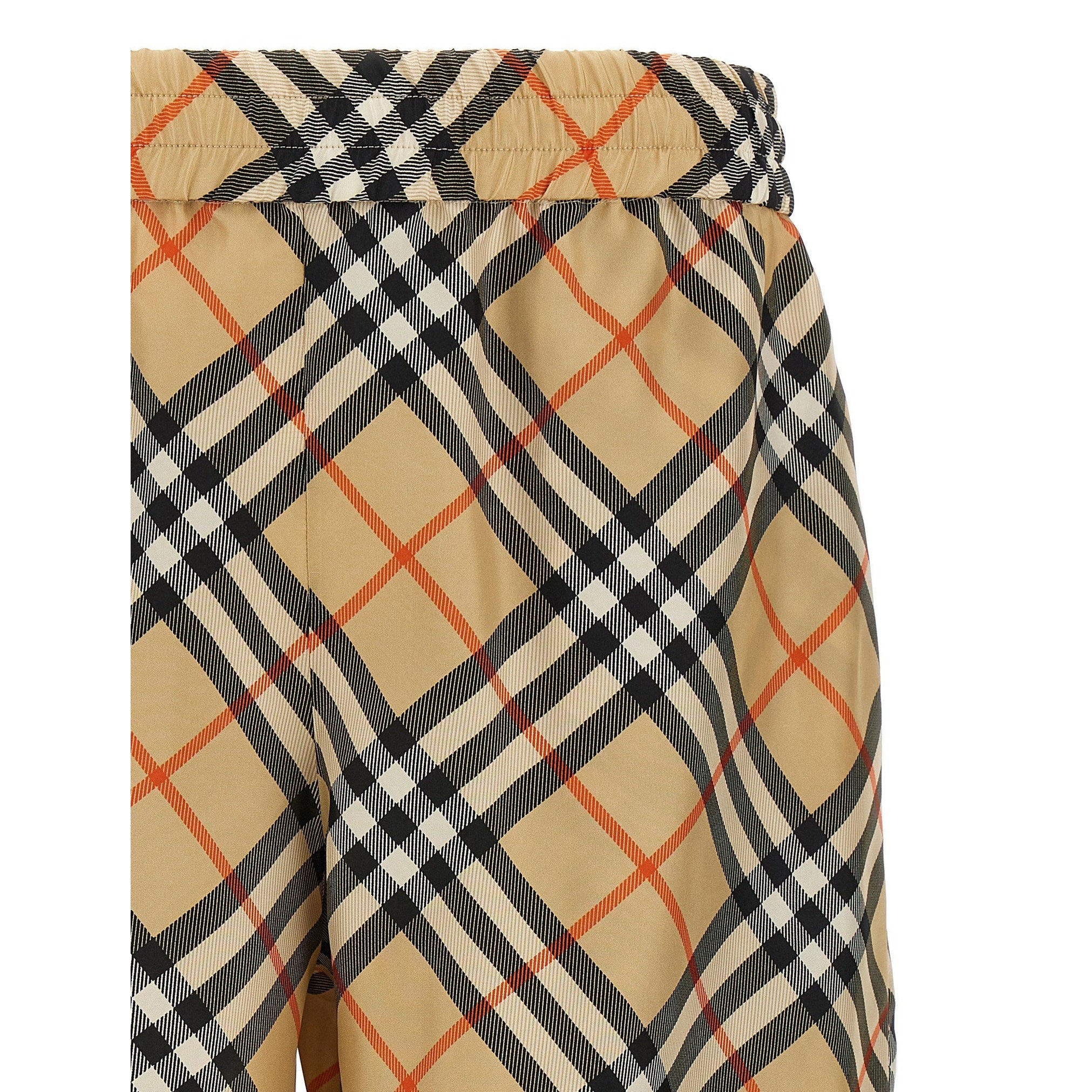 Burberry Beige Satin Bermuda Shorts