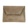 Brunello Cucinelli Gray Calfskin Clutch Bag
