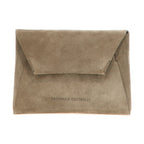 Brunello Cucinelli Gray Calfskin Clutch Bag
