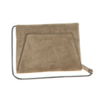 Brunello Cucinelli Gray Calfskin Clutch Bag