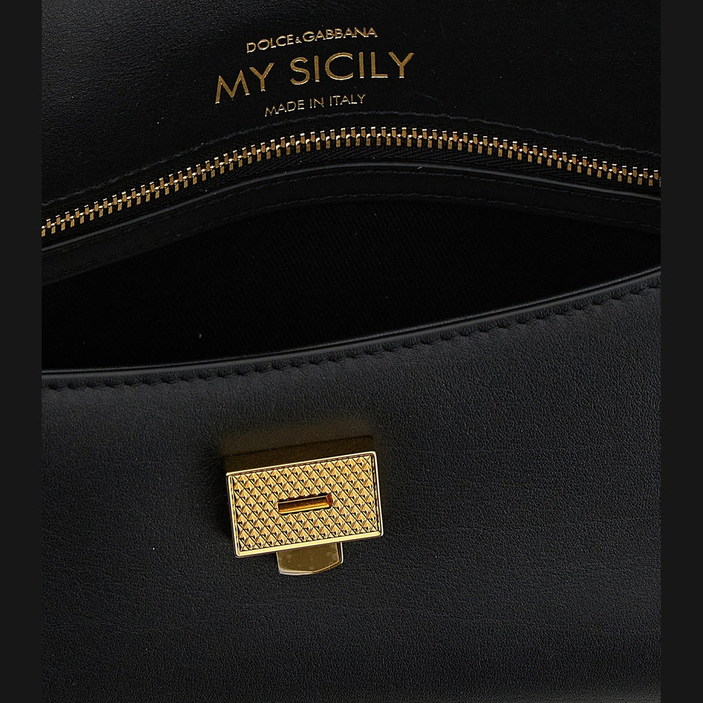 Dolce & Gabbana Black Calfskin Handbag