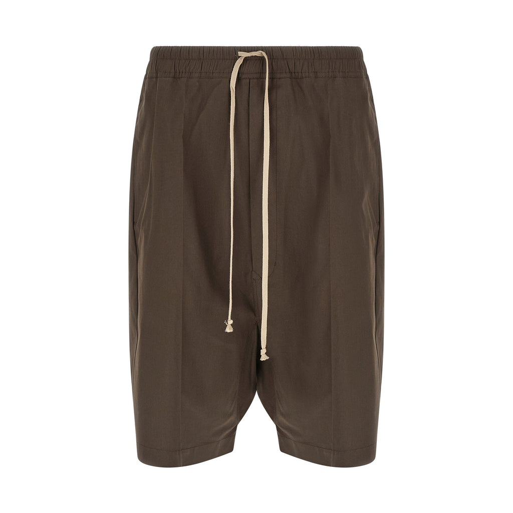 Rick Owens Brown Cotton Bermuda Shorts