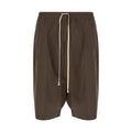 Rick Owens Brown Cotton Bermuda Shorts