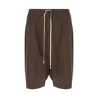 Rick Owens Brown Cotton Bermuda Shorts