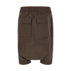 Rick Owens Brown Cotton Bermuda Shorts