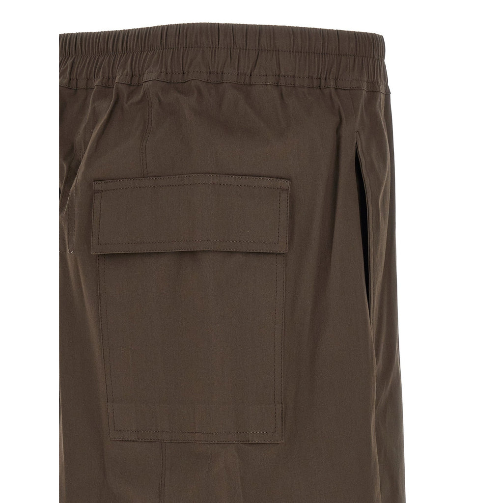 Rick Owens Brown Cotton Bermuda Shorts