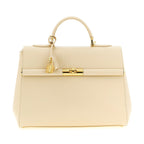 Dolce & Gabbana White Lamb Leather Handbag