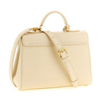Dolce & Gabbana White Lamb Leather Handbag