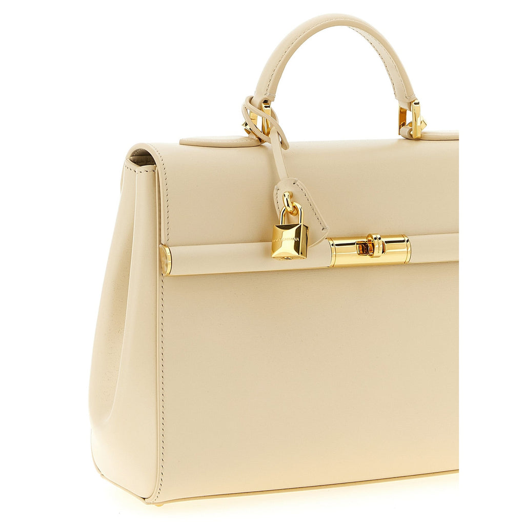 Dolce & Gabbana White Lamb Leather Handbag