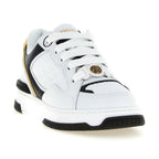 Versace Bicolor Leather Low Top Sneakers