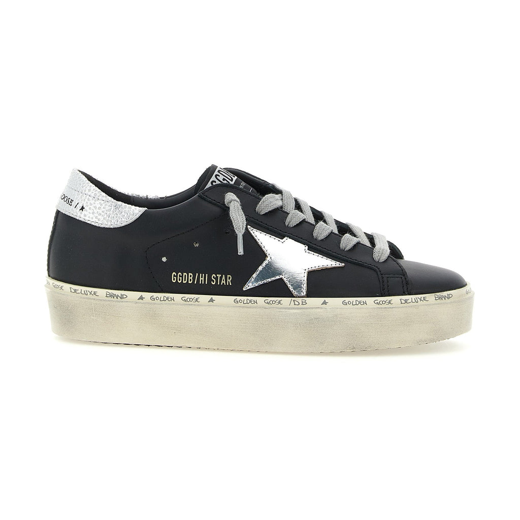 Golden Goose Black Cowhide Chunky Sneakers