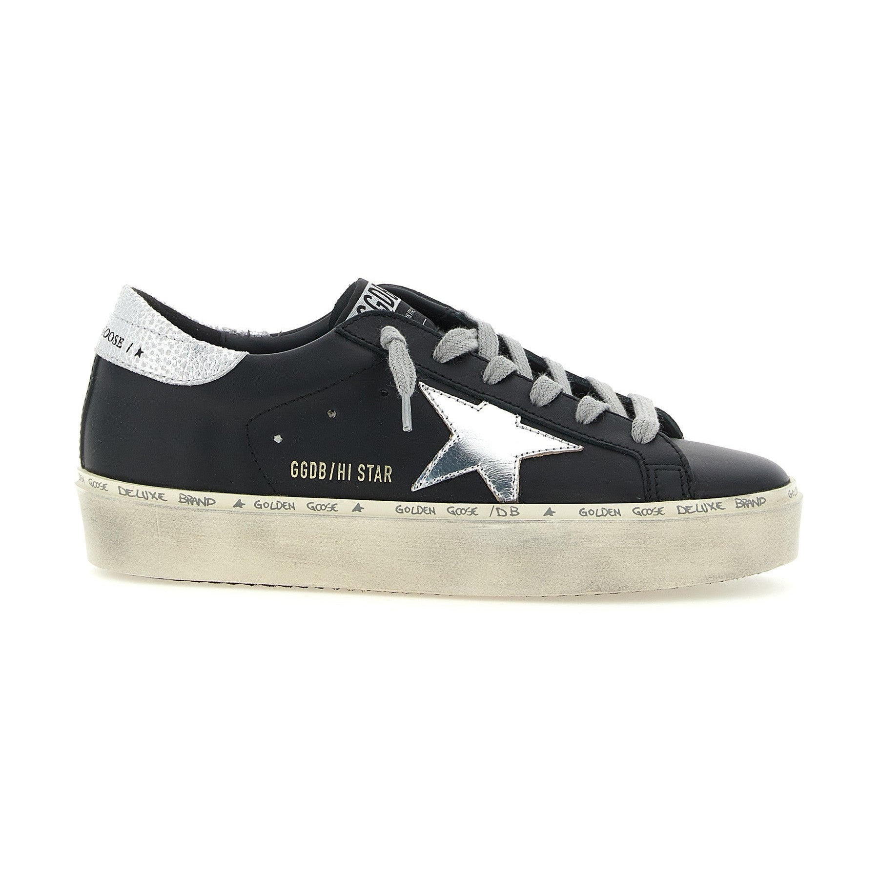 Golden Goose Black Cowhide Chunky Sneakers