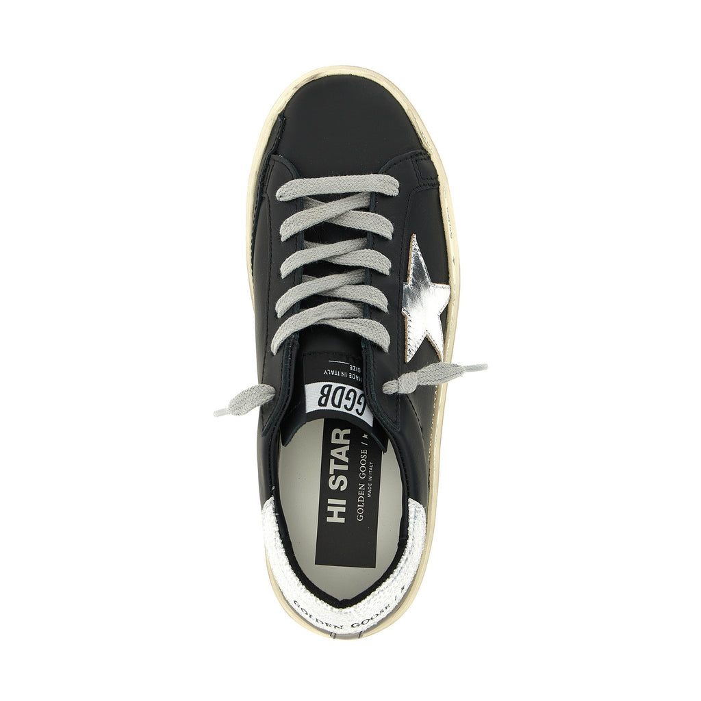 Golden Goose Black Cowhide Chunky Sneakers
