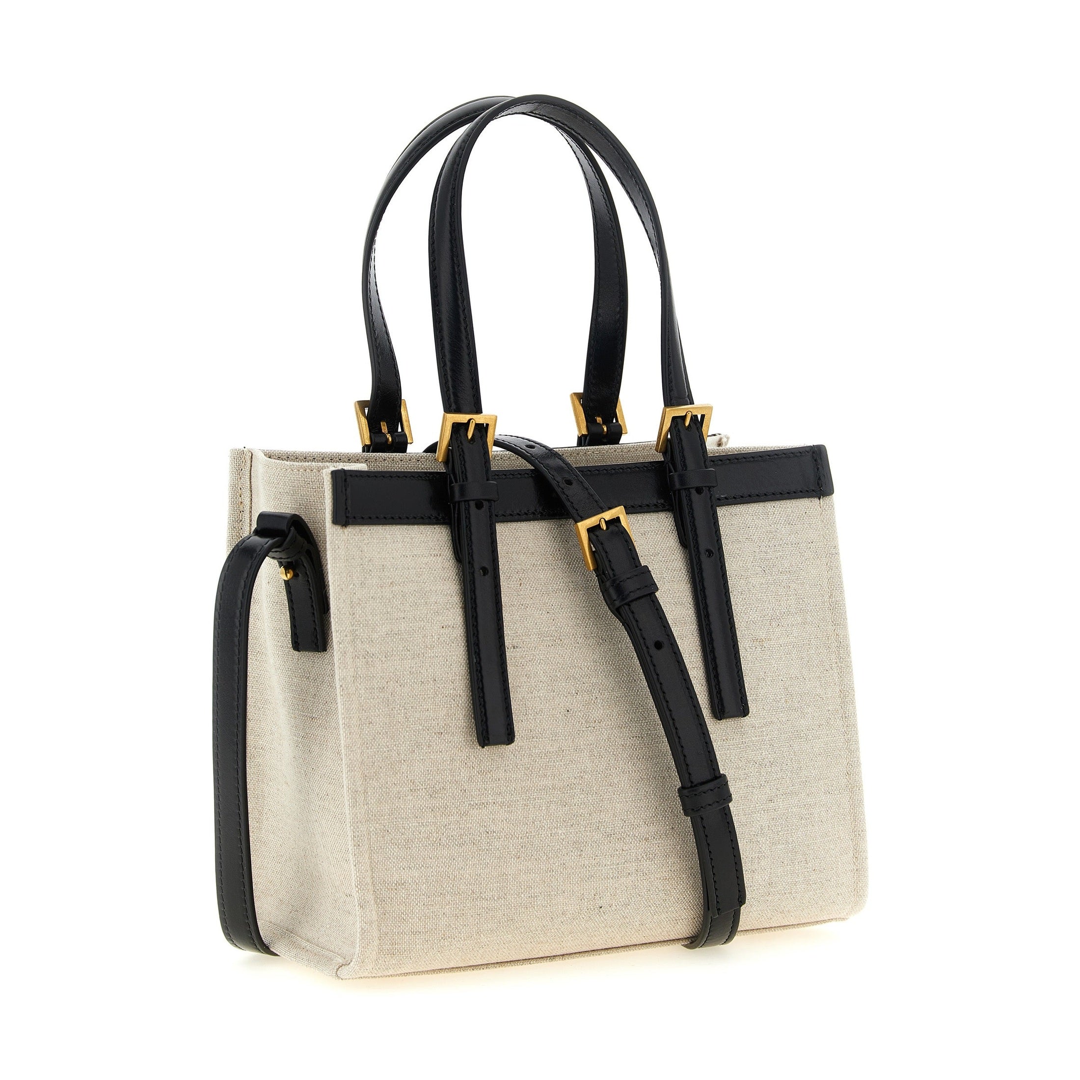 Versace Beige Linen Tote Bag