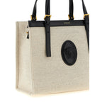 Versace Beige Leather Tote Bag