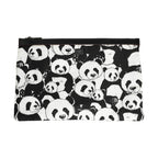 Dolce & Gabbana Black White Panda Print Nylon Clutch Men Pouch Borse Bag