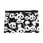 Dolce & Gabbana Black White Panda Print Nylon Clutch Men Pouch Borse Bag