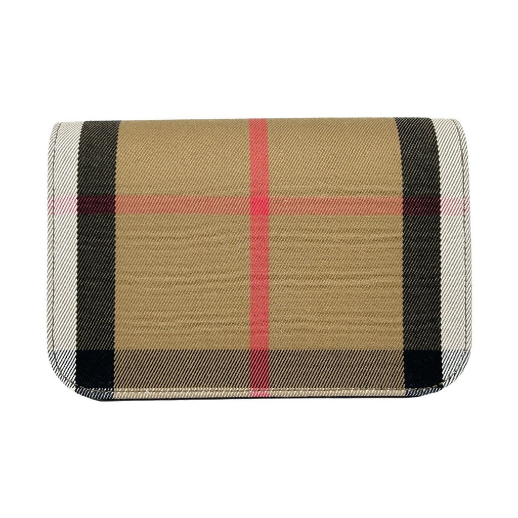Burberry Small Leather Madison Crossbody Check Bag