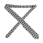 Dolce & Gabbana White Black Logo Monogram Wide Adjustable Men Necktie Tie