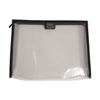 Dolce & Gabbana Transparent PVC Clutch Pouch Purse Branded Logo Plaque Bag