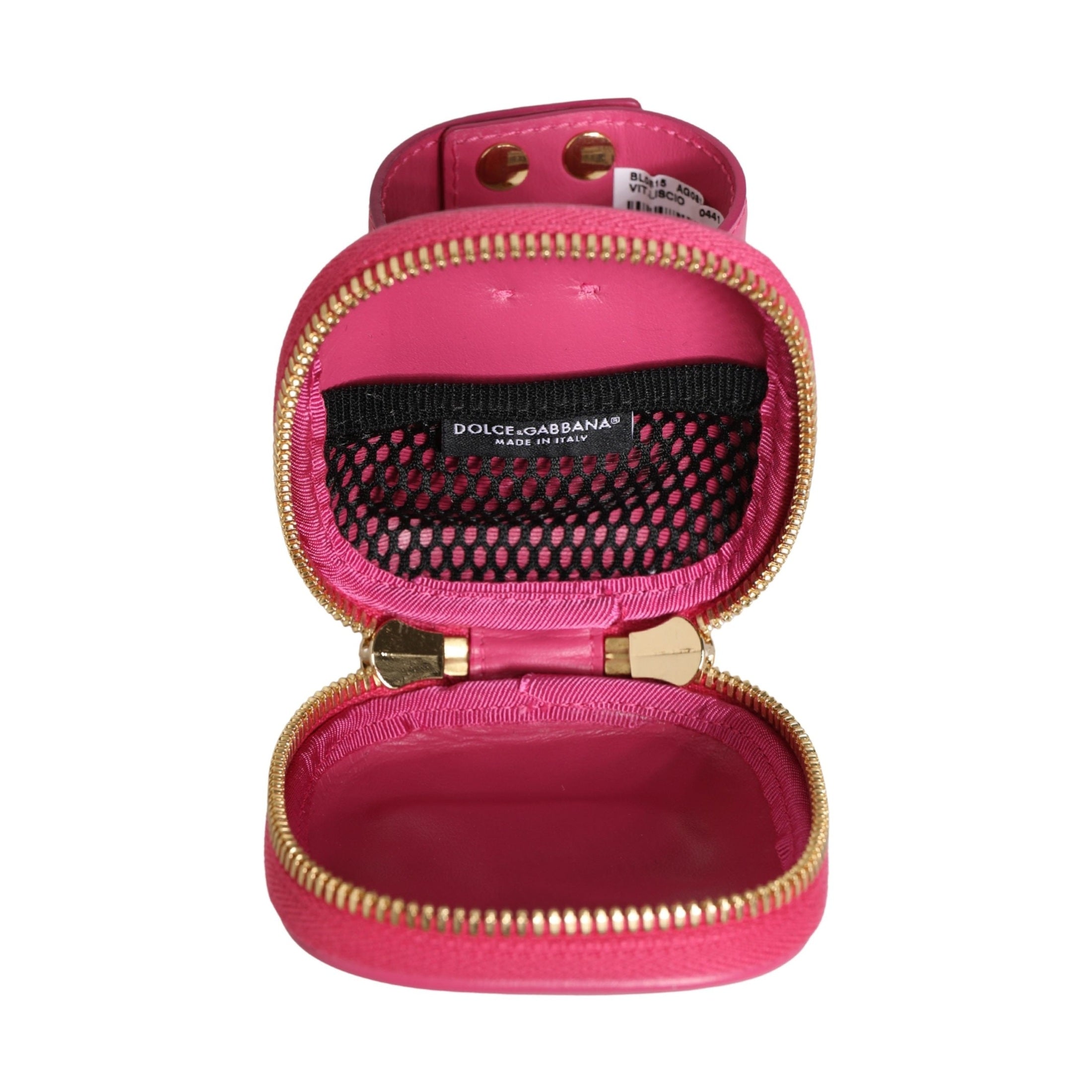Dolce & Gabbana Pink Calf Leather DG Logo MULTIFUNCTIONAL KIT Borse Bag