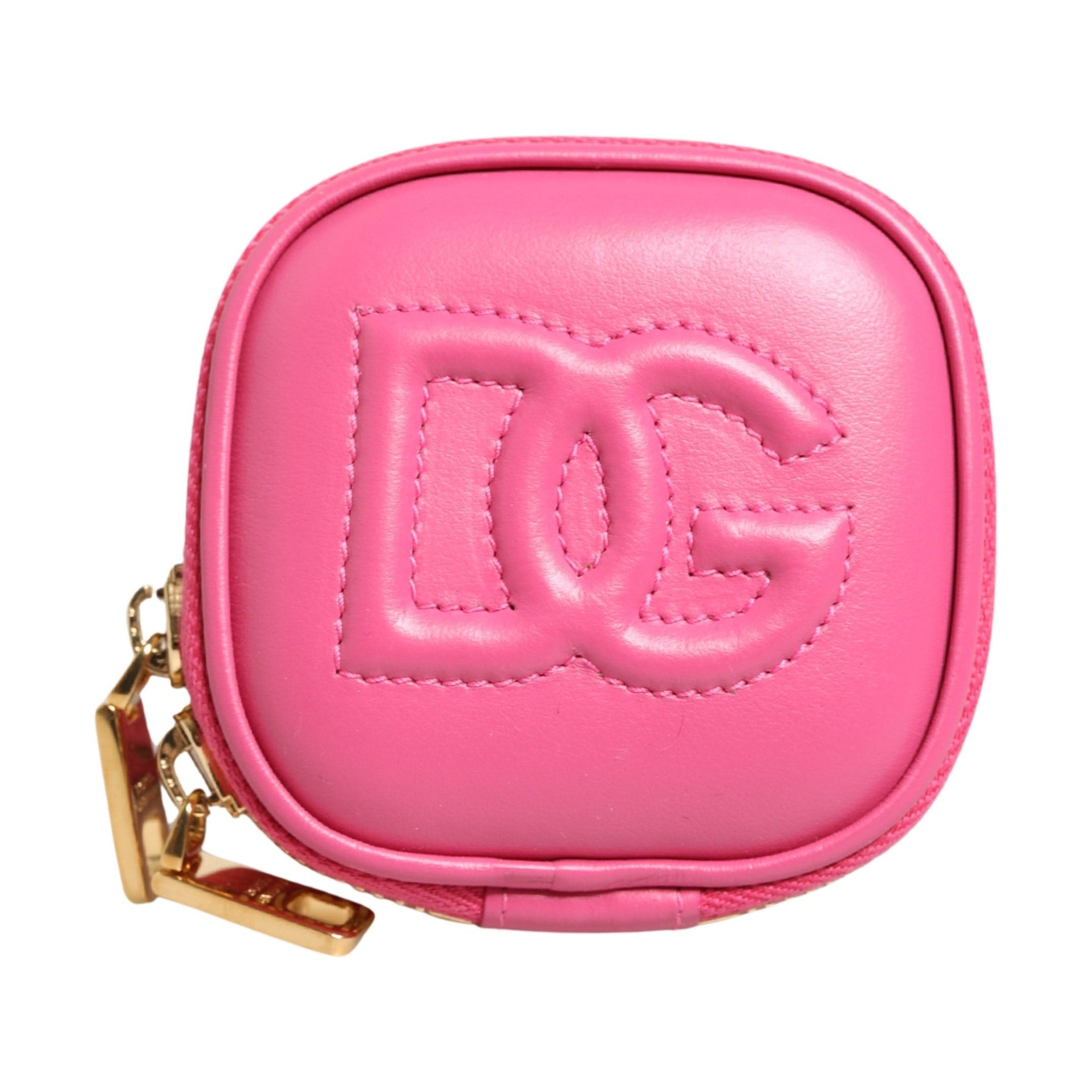 Dolce & Gabbana Pink Calf Leather DG Logo MULTIFUNCTIONAL KIT Borse Bag