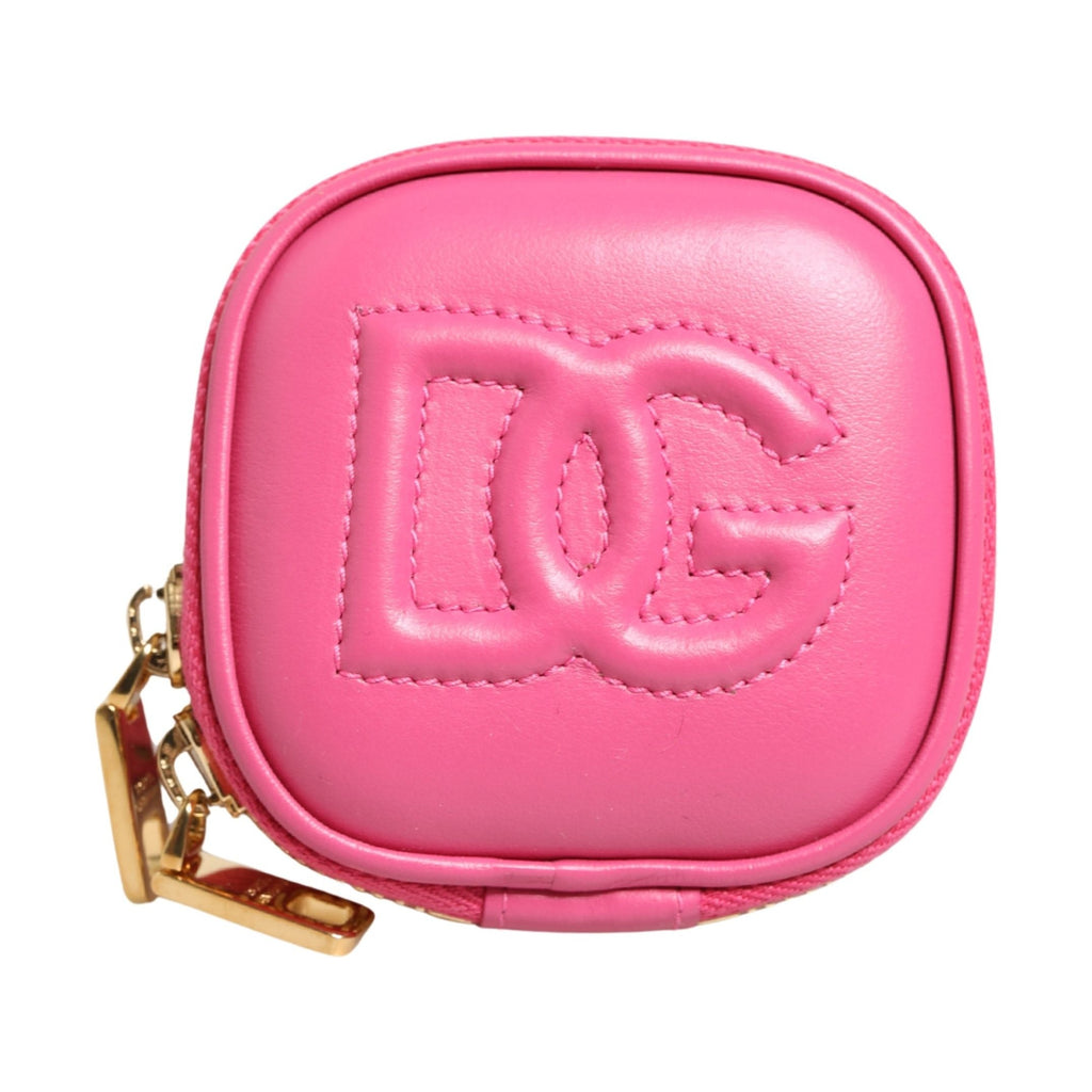 Dolce & Gabbana Pink Calf Leather DG Logo MULTIFUNCTIONAL KIT Borse Bag