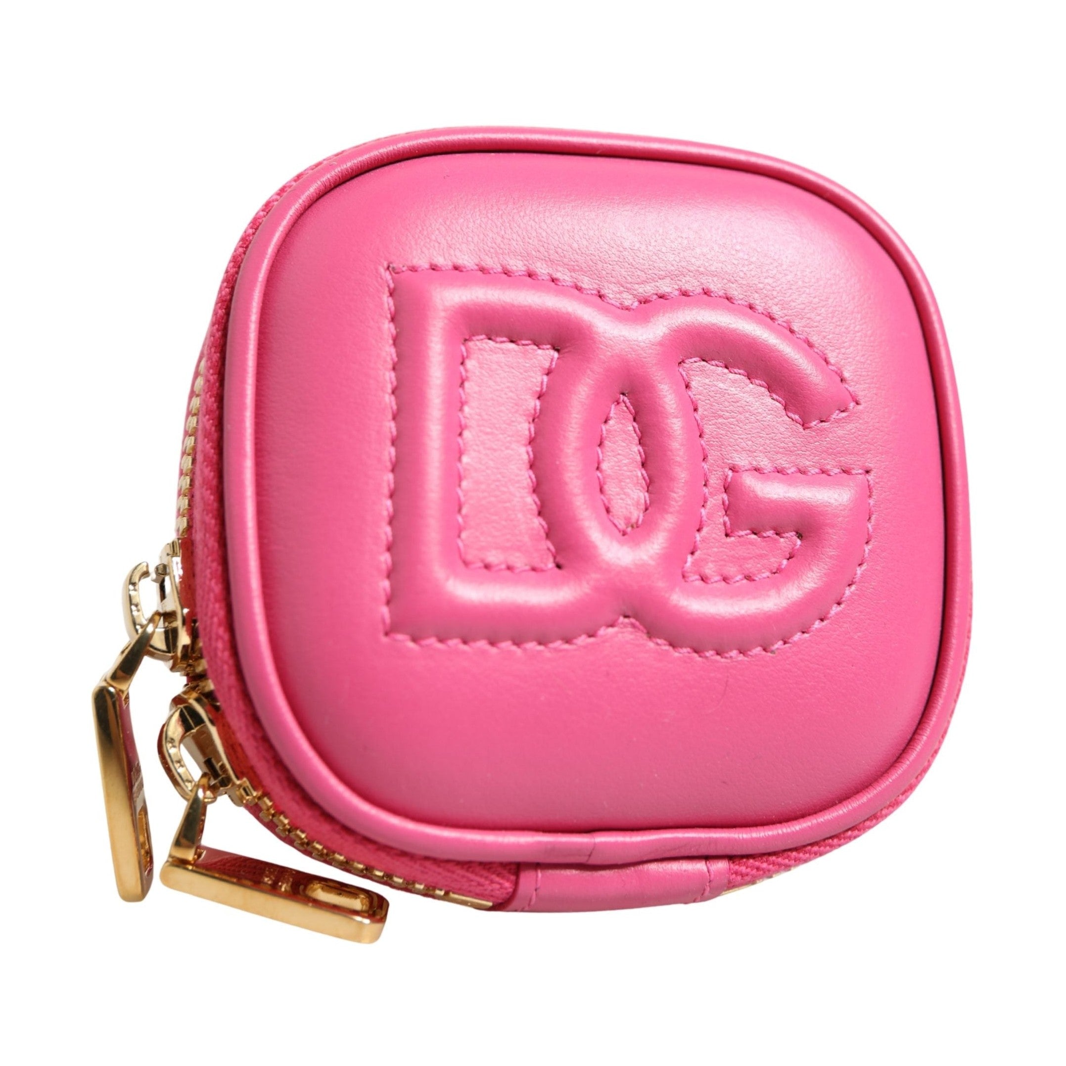 Dolce & Gabbana Pink Calf Leather DG Logo MULTIFUNCTIONAL KIT Borse Bag