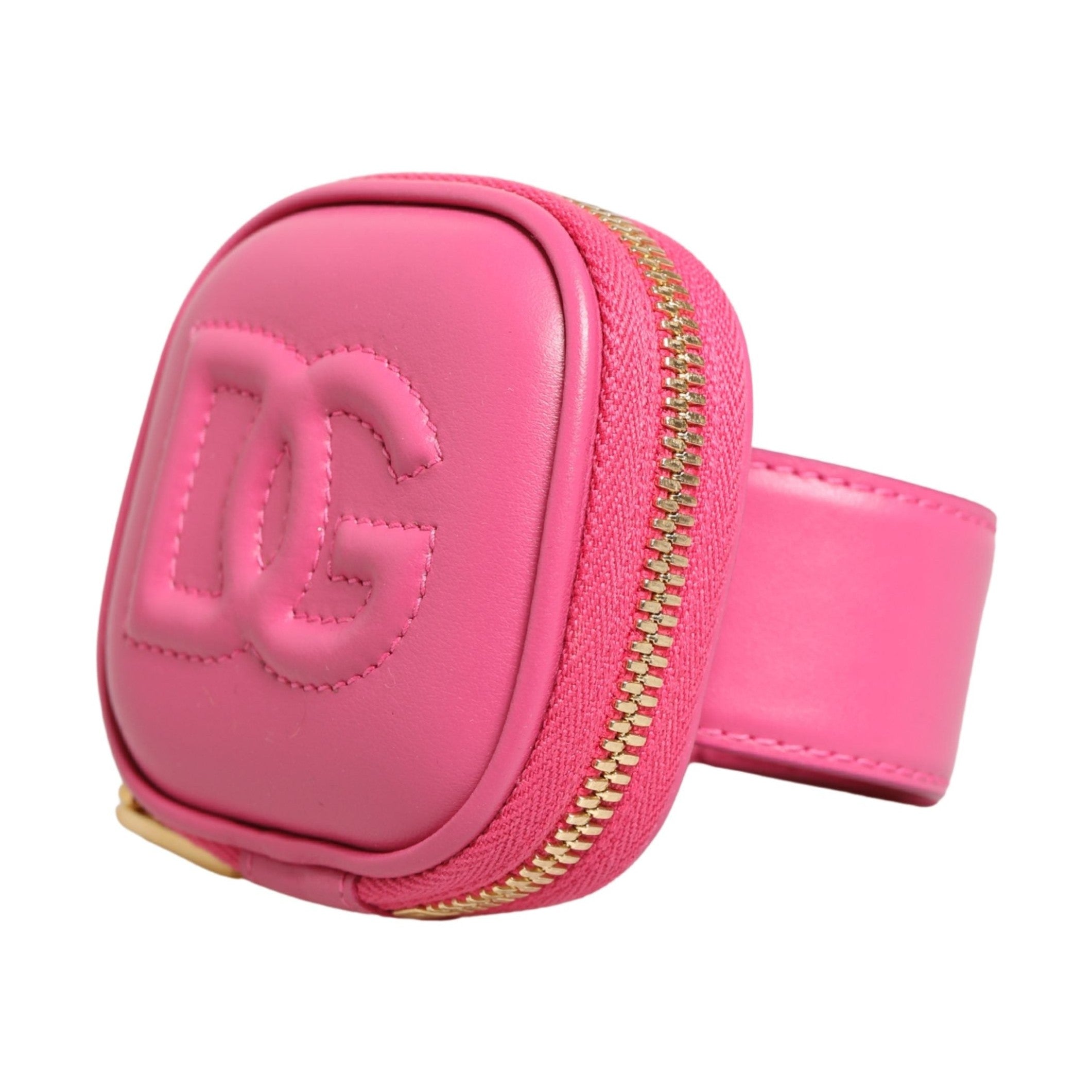 Dolce & Gabbana Pink Calf Leather DG Logo MULTIFUNCTIONAL KIT Borse Bag
