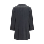 Brunello Cucinelli Gray Cashmere Coat