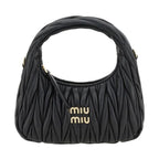 Miu Miu Black Calf Leather Bos Taurus Handbag