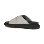 Alexander McQueen Gray Calf Leather Bos Taurus Platform Sandals