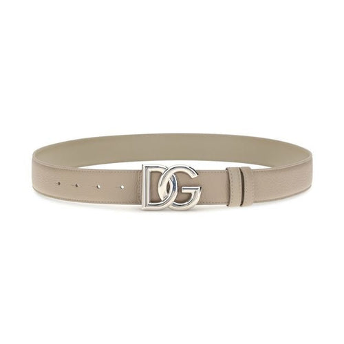 Beige Calf Leather Bos Taurus Regular Belt