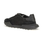 Dolce & Gabbana Black Calf Leather Bos Taurus Chunky Sneakers