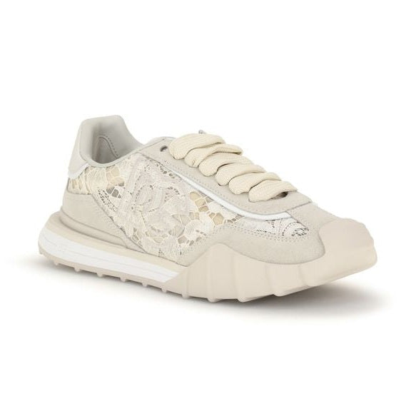 Dolce & Gabbana Beige Calf Leather Bos Taurus Sneakers