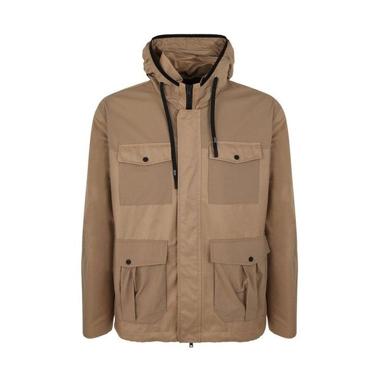 Herno Brown Cotton Shell Jacket