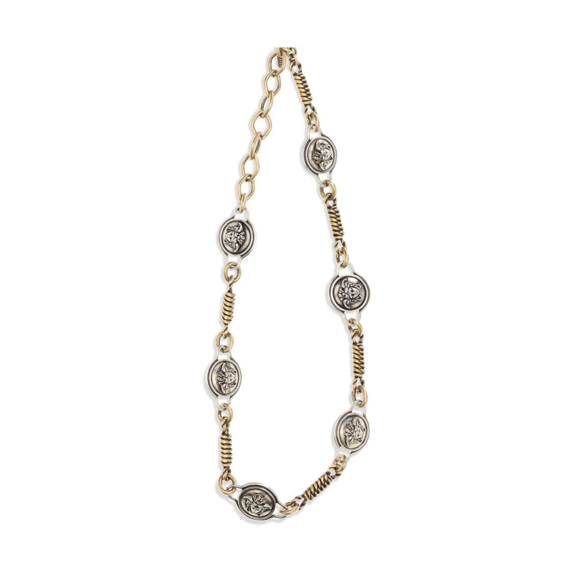 Versace Silver Brass Necklace