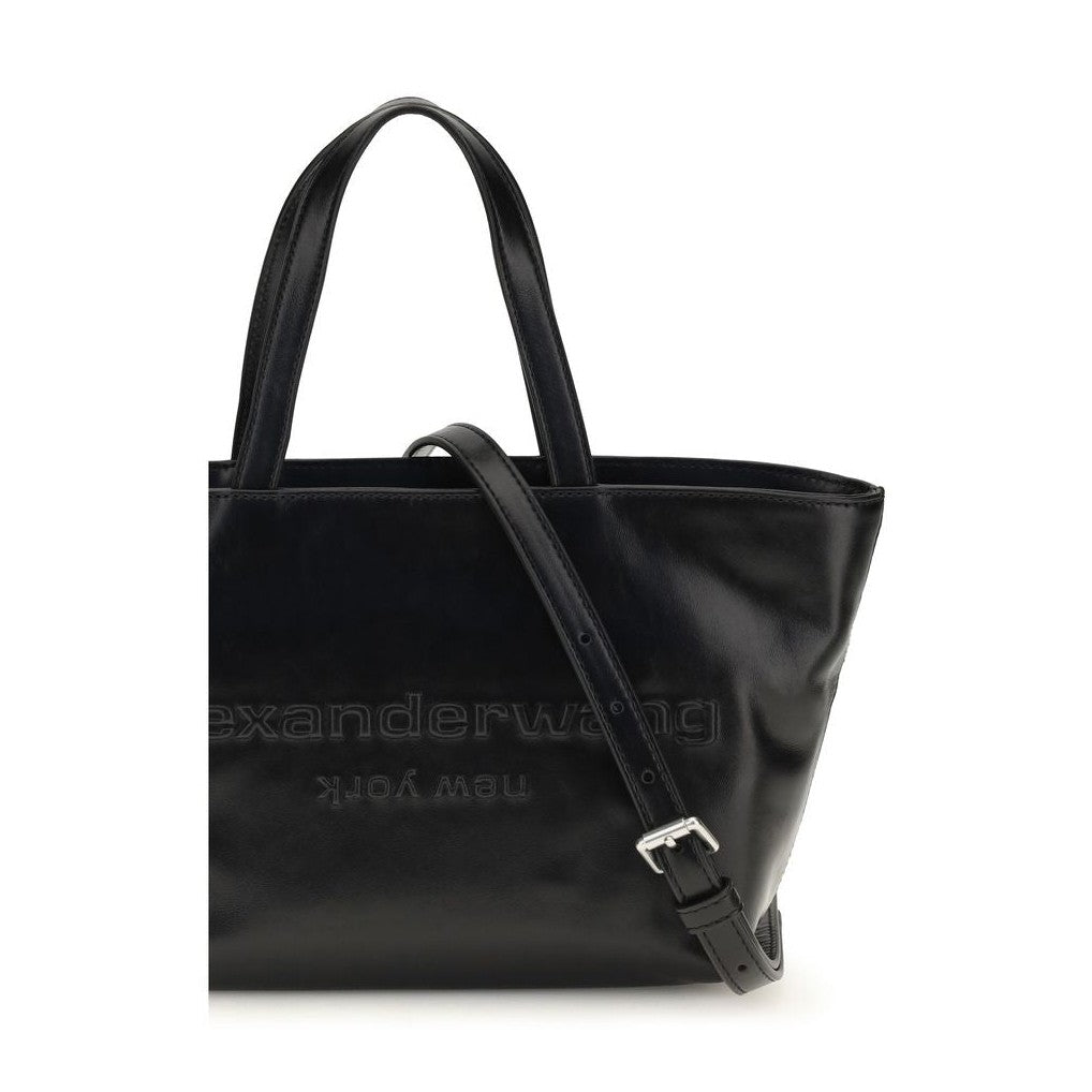 Alexander Wang Black Calf Leather Bos Taurus Shoulder Bag
