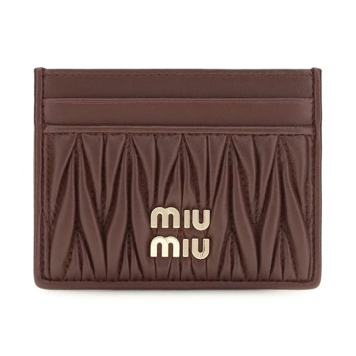 Miu Miu Bordeaux Lamb Ovis Aries Aries Wallet