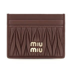 Miu Miu Bordeaux Lamb Ovis Aries Aries Wallet