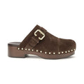 Chloé Brown Calf Leather Bos Taurus Clogs