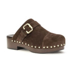 Chloé Brown Calf Leather Bos Taurus Clogs