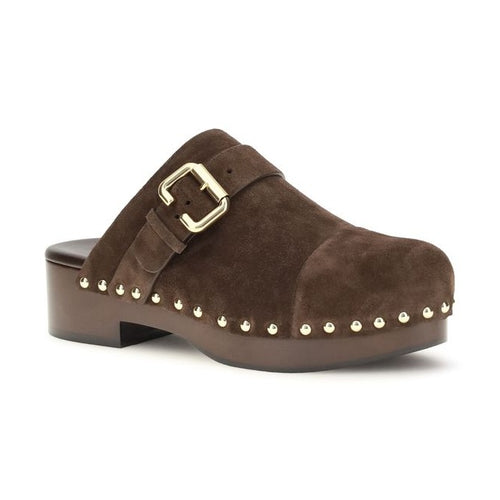 Chloé Brown Calf Leather Bos Taurus Clogs