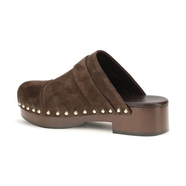 Chloé Brown Calf Leather Bos Taurus Clogs