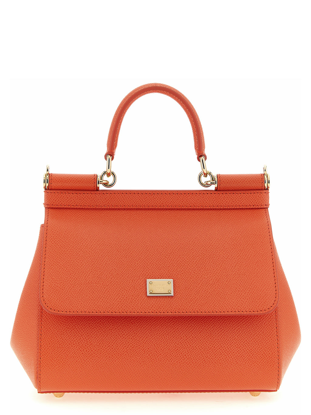 Dolce & Gabbana Orange Calfskin Handbag